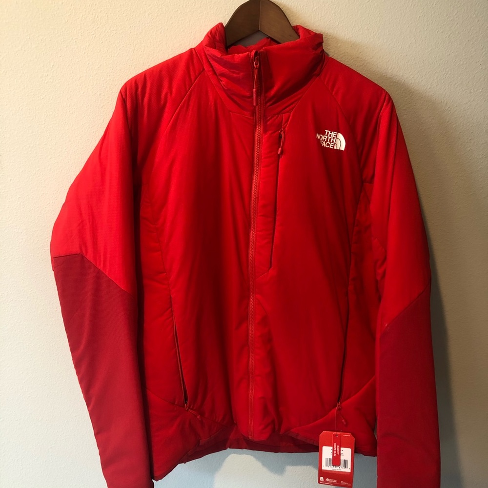 Men’s red North Face Ventrix mid layer jacket